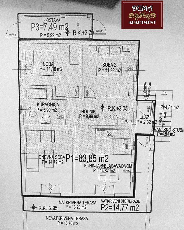 Apartment "Duma" トロギール エクステリア 写真